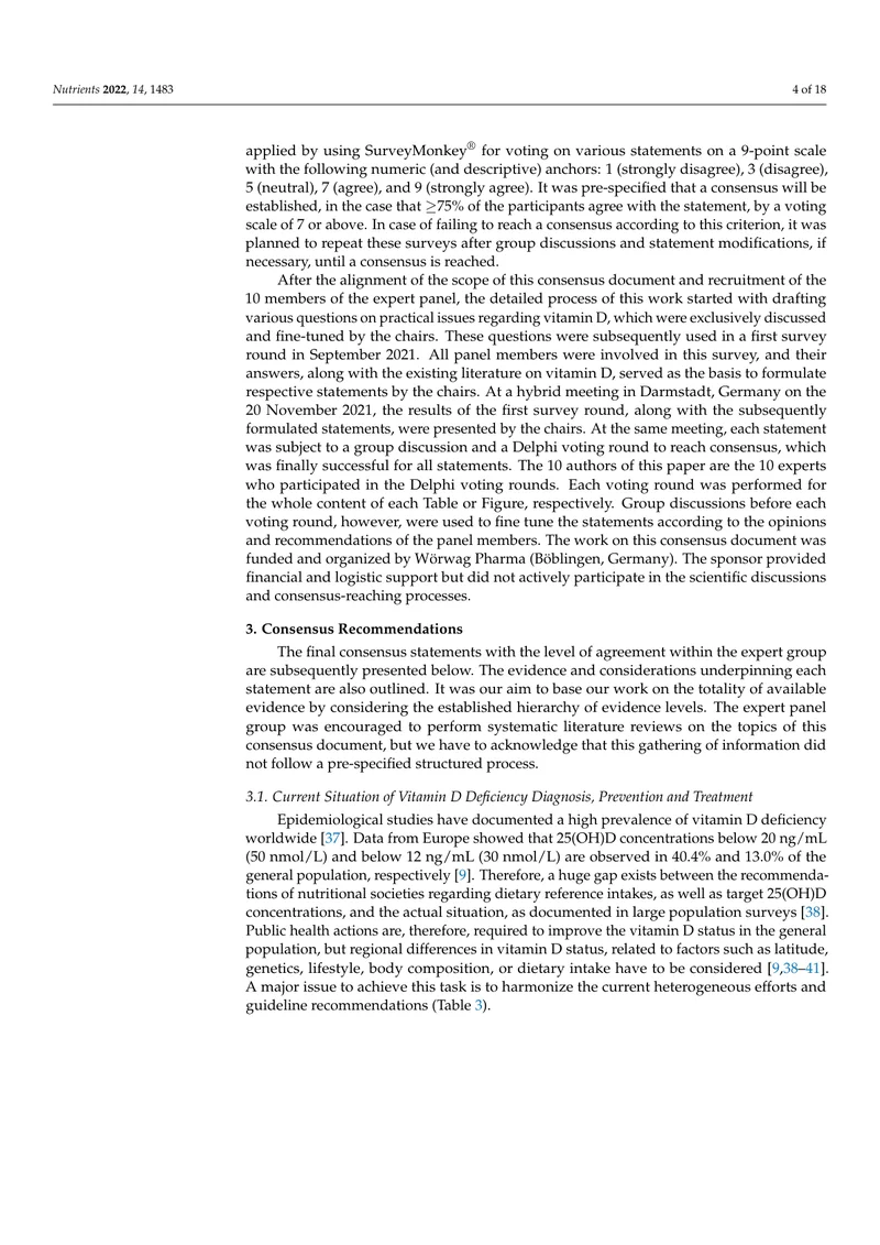 中欧维生素D缺乏的预防、诊断和治疗的专家共识（2022）