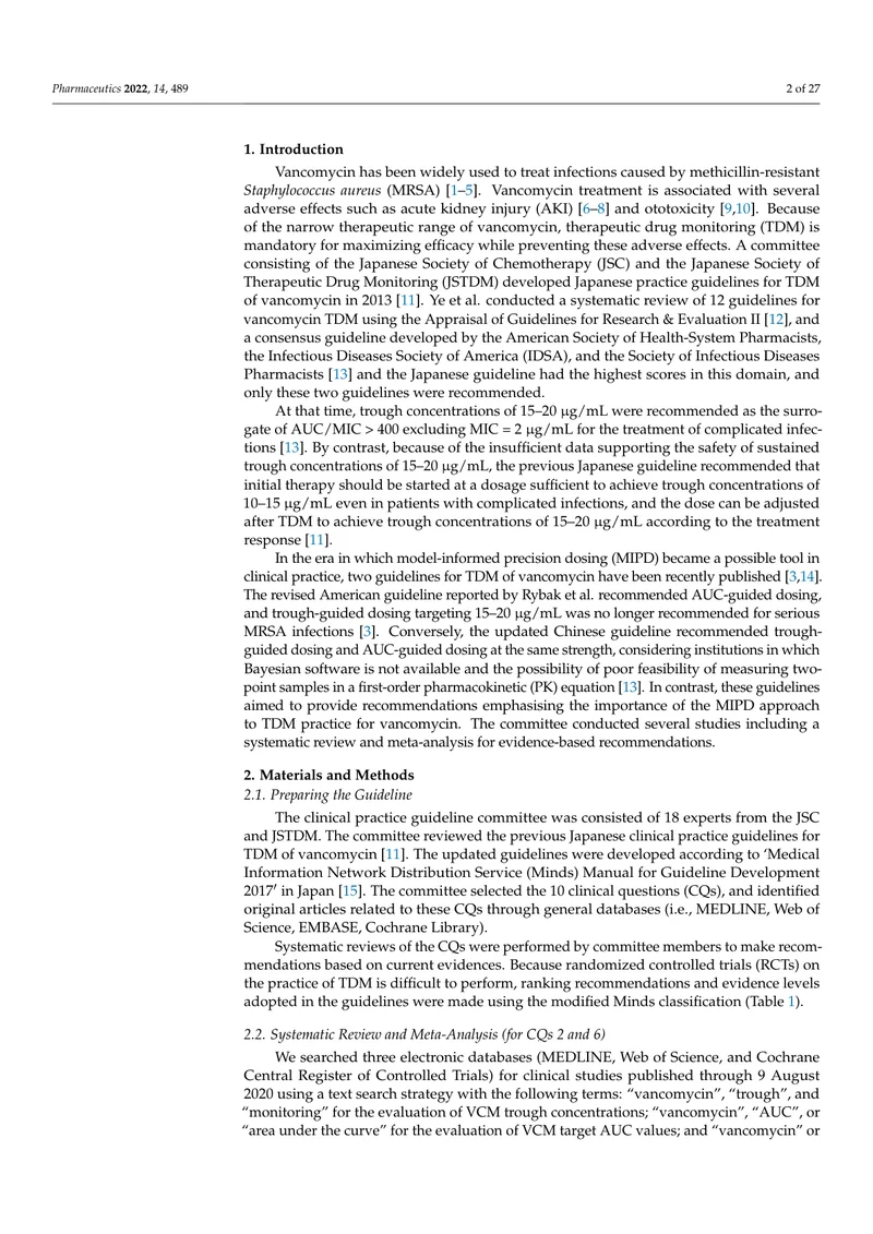 JSC_JSTDM：模型引导精准用药框架下的万古霉素治疗药物监测指南（2022）
