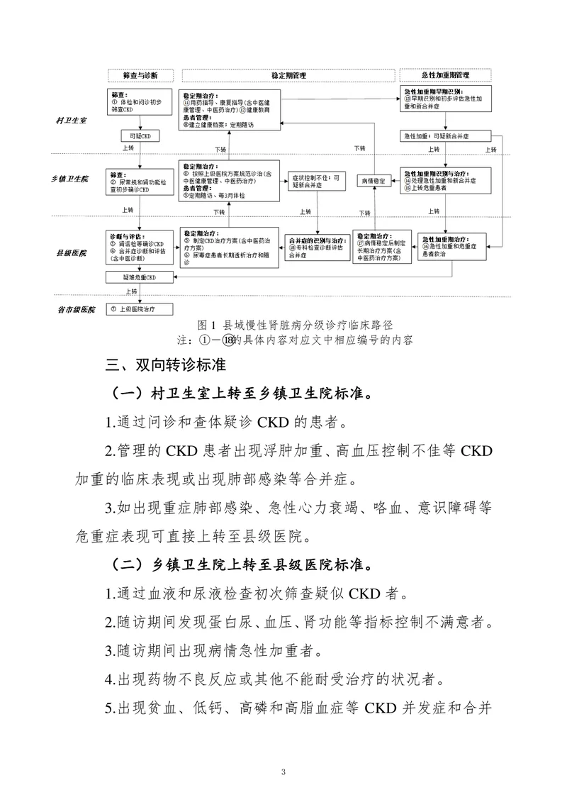 县域慢性肾脏病分级诊疗技术方案（2022）