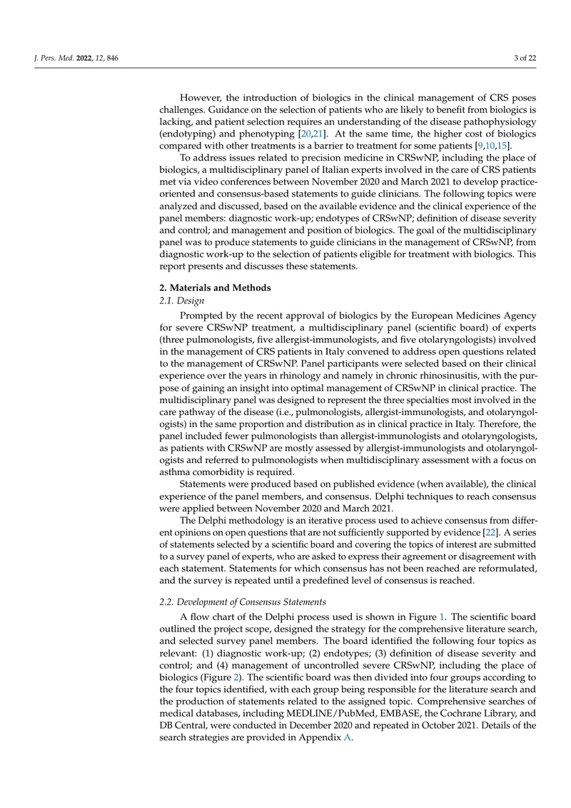 慢性鼻窦炎伴鼻息肉患者的个体化管理的多学科共识（2022）