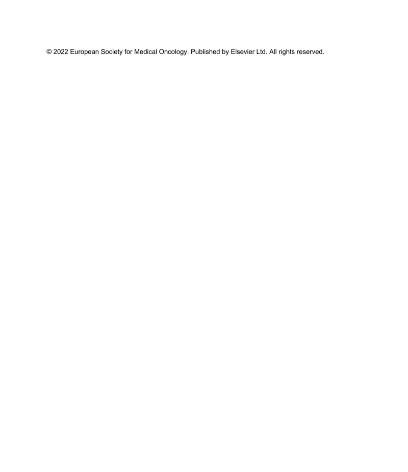ESMO：非小细胞肺癌EGFR突变管理的专家共识（2022）