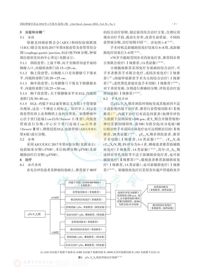 中国食管癌放射治疗指南（2023年版）