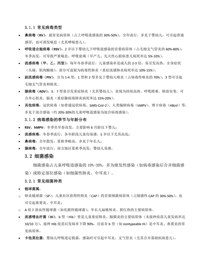 儿童常见呼吸道感染诊疗指南