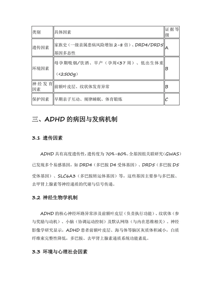 中国注意缺陷多动障碍防治指南2025