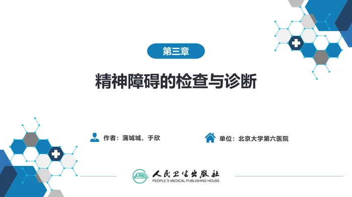第三章  精神障碍的检查与诊断