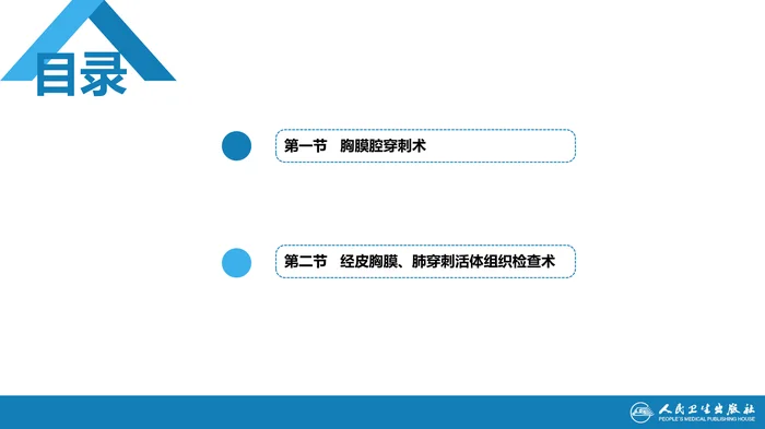 第八篇 临床常用诊断技术  第二章 胸膜腔穿刺术和经皮胸膜、肺穿刺活体组织检查术