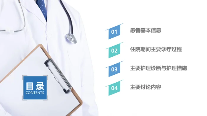 医院病例讨论PPT模板